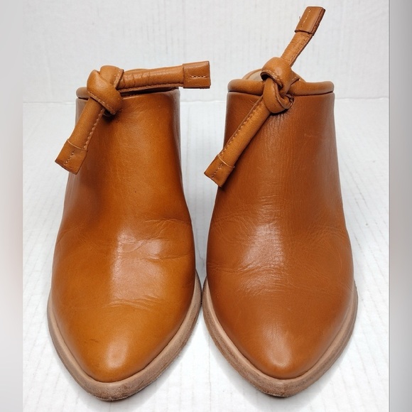 Wal & Pai Doty Boho Genuine Leather Stacked Heel Mules - Picture 6 of 16